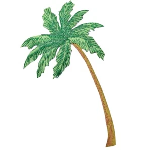 Large Palm Tree Applique Patch - Tropical Island Badge 4.75" (Iron on) - Picture 1 of 1