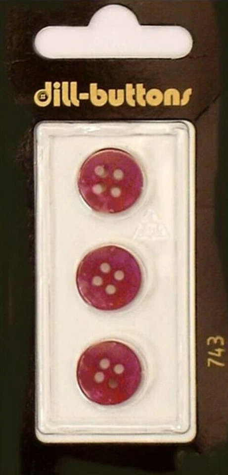 Dill Buttons ~ (0743) - 1/2" - 3 ct - Image 1 of 1