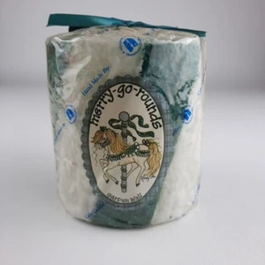 Lumi-Lite Cake Candle Merry Go Rounds Garden Wall Frosted Pillar Hearth & Home - Picture 1 of 11
