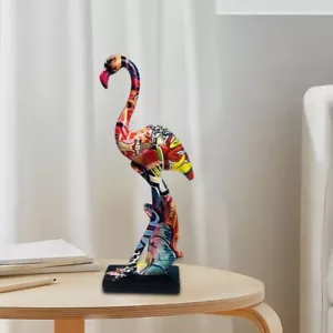 Harz Graffiti Skulptur, kreative Bunte Flamingofigur, Tier... - Bild 1 von 3