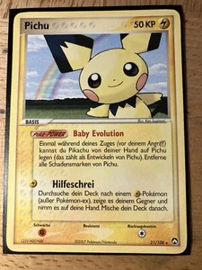Pokemon Pichu 21/108 ⭐️ Rare Sternkarte EX Power Keepers !!!! Deutsch !!! NM/EXC - Bild 1 von 24