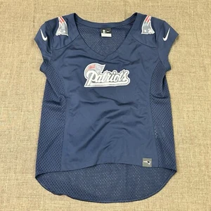 Womens Nike New England Patriots Jersey Blue Small NFL Football Logo - Picture 1 of 6