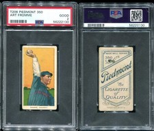 T206 Art Fromme ~~ PSA 2 *sharp* ~~ Piedmont 350 back