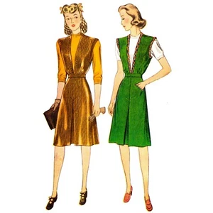 1940s Sewing Pattern, Pinafore Dress - Bust: 38” (96cm) - Picture 1 of 1