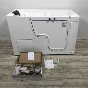 Project Source 30x60 White Acrylic Walk-in Whirlpool Bathtub 5144544 GT-6037WRH - Picture 1 of 12