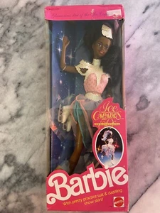 Barbie Superstar Ice Capades 1989 NRFB Afro American - Foto 1 di 6