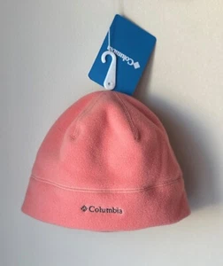 Columbia Youth S/M 9” x 6” Fast Trek II Fleece Beanie Hat - Faded Peach (NWT) - Picture 1 of 4