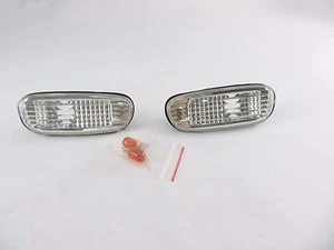 CRYSTAL Clear JDM Side Marker Light Amber Bulb For 93-99 SUBARU IMPREZA SGC2 - Picture 1 of 4