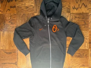 Nike Baltimore Orioles Hoodie Sweatshirt, Black, Full zip, Small - Picture 1 of 5