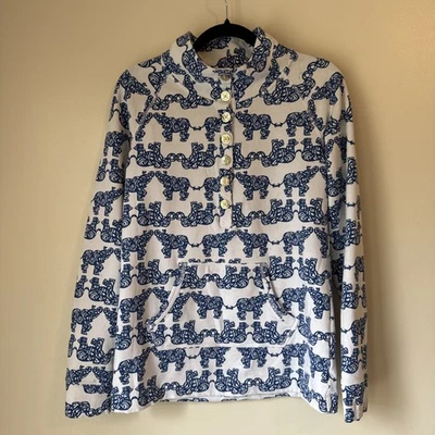 Пуловер Lilly Pulitzer Captain толстовка размер S «Упакуйте свой хобот» слоны - Изображение 1 из 4