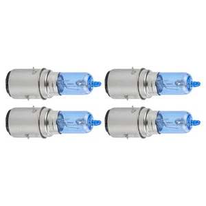 4pcs Super White 12V 35/35W BA20D Car Motorcycle Halogen Lamp Bulbs - Picture 1 of 9
