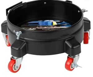 Heavy Duty 5 Gallon Auto Drive durable Bucket Dolly Mop Wash Drum Cart Rolling - Picture 1 of 7