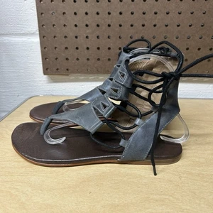Roan by Bed Stu Rosalinda Gladiator-Sandalen abgenutzt grau Leder Damen 9 - Bild 1 von 9