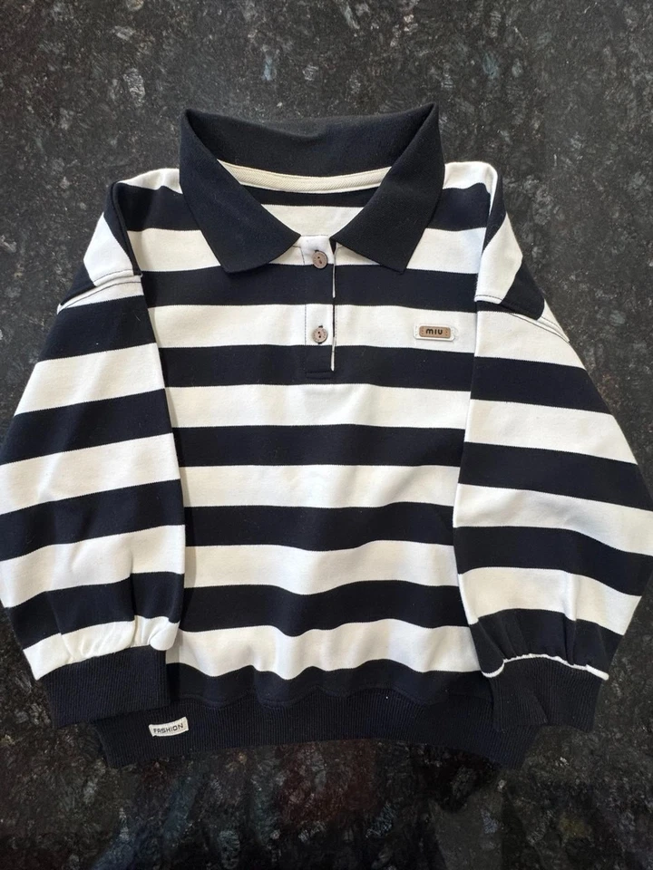 Camisa manga larga a rayas niño talla 5 T Foto 1 de 1