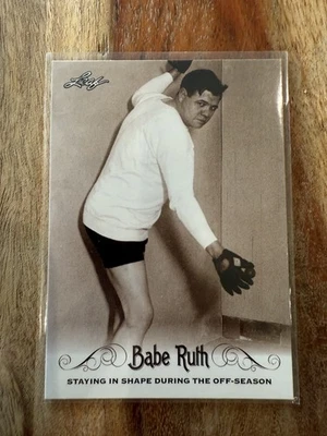 2016 Leaf Babe Ruth Collection #46 Babe Ruth "Staying In Shape" NY Yankee HOF L - Image 1 of 2