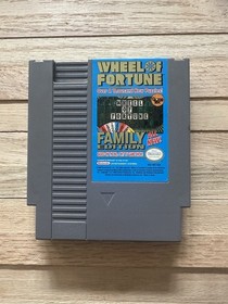 WHEEL OF FORTUNE Family Edition Nintendo NES Game Cartridge