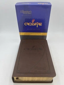 Crossfire KJV ‘The Expositor's Study Bible’ Faux Leather SIGNED Gabriel Swaggart - Picture 1 of 24