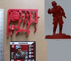 GERMAN SHAMBLER NR 50 MINIATURE+CARTE FRANCAISE //WEIRD WW2/WOLFENSTEIN G840 - Imagen 1 de 1