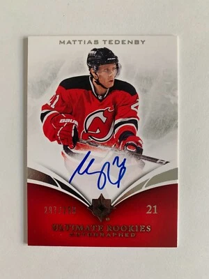 2010-11 Ultimate Collection #133 Mattias Tedenby AU 297/299 RC - NJ Devils - Image 1 of 2