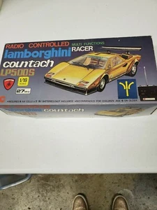 Piezas 1/18 Escala Lamborghini Countach LP500S 27MHZ Coche RC Plateado Walgreens Carrera - Imagen 1 de 11