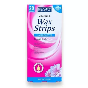 Wax Strips Waxing Leg and Body Bikini Vitamin E Wax Strips 1-100 wax Strips - Picture 1 of 26