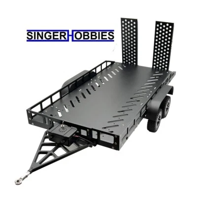 BOLD RC BOL5000 1/10 Scale Full Metal Trailer with LED Lights (Black) HRP - Image 1 of 2