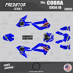 Graphics Kit for COBRA CX50 JR (2025) Predator Series - BLUE - Bild 1 von 6