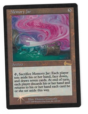 1x Memory Jar FOIL Urza's Legacy MTG Reserved List (See photos!) - Image 1 of 2