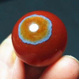 Rare 20G 22mm Natural Gobi Agate Eyes Agate/Crystal The Ball Madagascar B789 - Picture 1 of 13