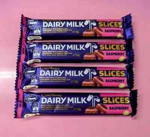 4x Raspberry Slices Australian Cadbury's Chocolate Bars 50g each - Picture 1 of 1