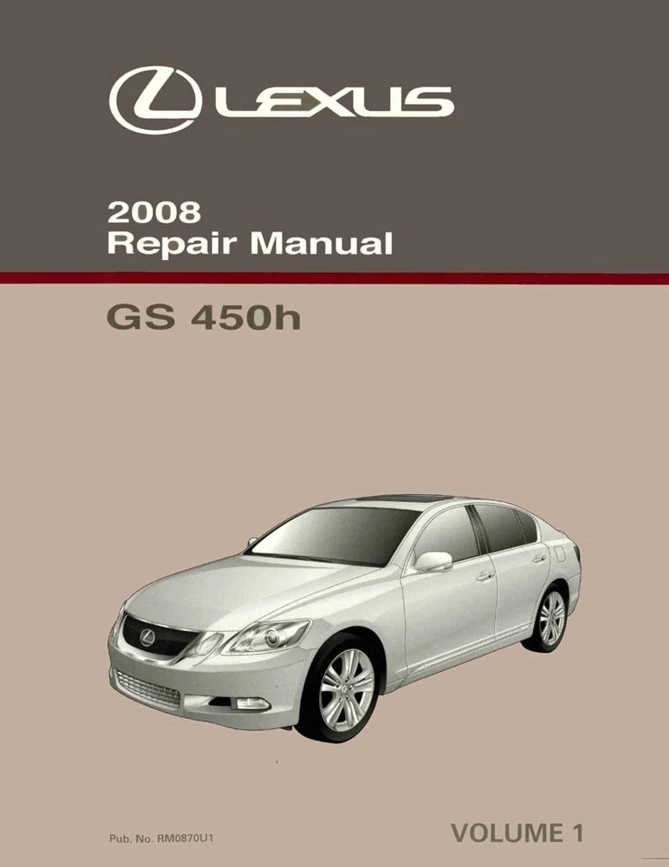 2008 Lexus GS 450h Shop Service Repair Manual Volume 1 Only - Image 1 of 1