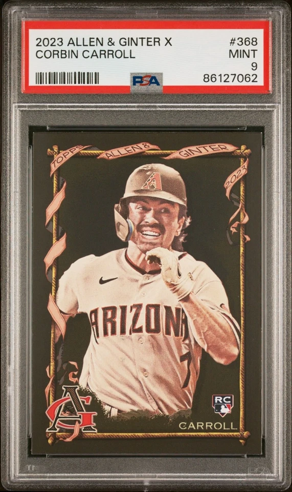 2023 Topps Allen & Ginter X Corbin Carroll RC SP PSA 9 #368 - Image 1 of 1