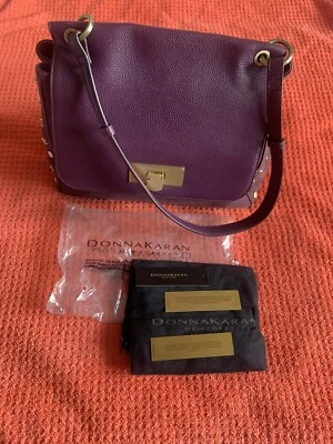 DKNY Satchel Bordo Suede Bag - Image 1 of 4