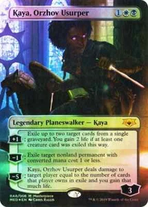 MTG FOIL Kaya, Orzhov Usurper Borderless - Mythic Edition #RA8 - Picture 1 of 1