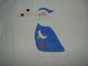 Lona a punta de aguja pintada a mano BG San Valentín con corazones C45 18 malla - Imagen 1 de 1