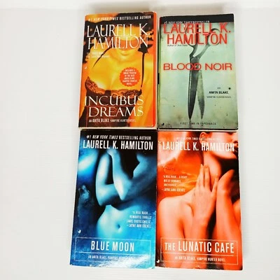 4 книги в мягкой обложке Anita Blake Vampire Hunter. Incubus Dreams. Blood Noir. Blue Moon - Изображение 1 из 4