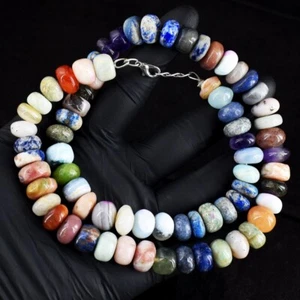 Genuine Mix Gem Very Attractive 577.00 Cts Beaded Awesome Necklace RK 19 E694 - Picture 1 of 3