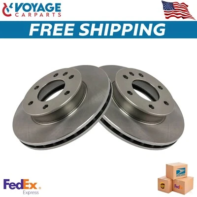 New Vented Front Disc Brake Rotor Pair Left LH & Right RH For 07-24 Sprinter Van - Image 1 of 4