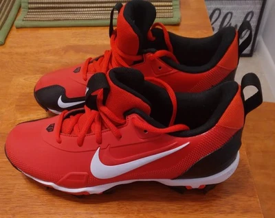 Botines de béisbol Nike Mike Trout juveniles talla 7 rojos/negros nuevos - nunca usados Foto 1 de 4