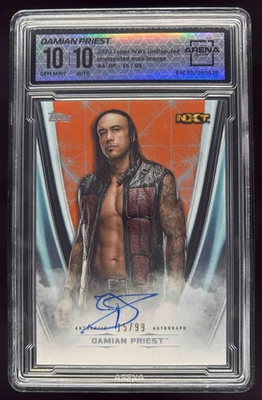 2020 Topps WWE Undisputed Orange #A-DP Damian Priest Auto /99 Arena 10 - Image 1 of 2