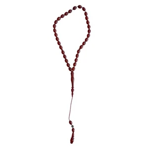 Cuentas rojas de oración islámicas musulmanas Tasbih Rosario meditación regalo espiritual - Imagen 1 de 5