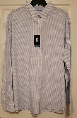 Camisa IZOD Para Hombre Abotonada Rendimiento Manga Larga Elastizada Grande Alta Nueva con Etiquetas 3XLT Foto 1 de 4
