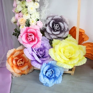 Giant Large Rose Flower Artificial Simulation Flower Flower Background - Picture 1 of 20