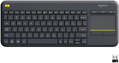 Logitech - K400 Plus TKL Wireless Membrane Keyboard for PC/TV/Laptop/Tablet w... - Image 1 of 4