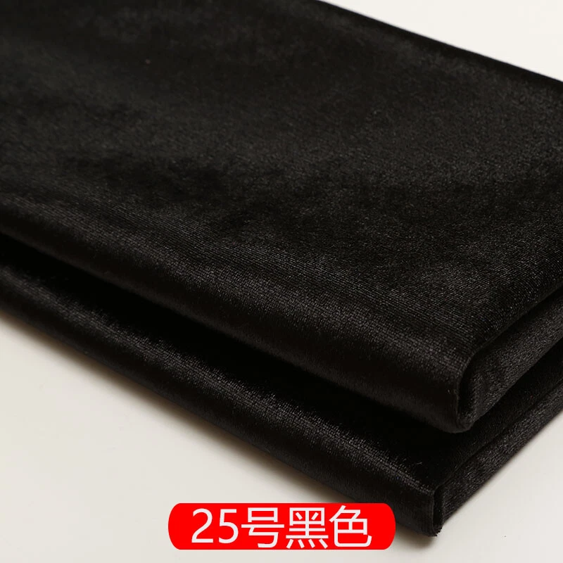 Sofa Upholstery Velour Fabric Thick European Soft Roll Cushion Velvet DIY Cloth - Image 1 of 4