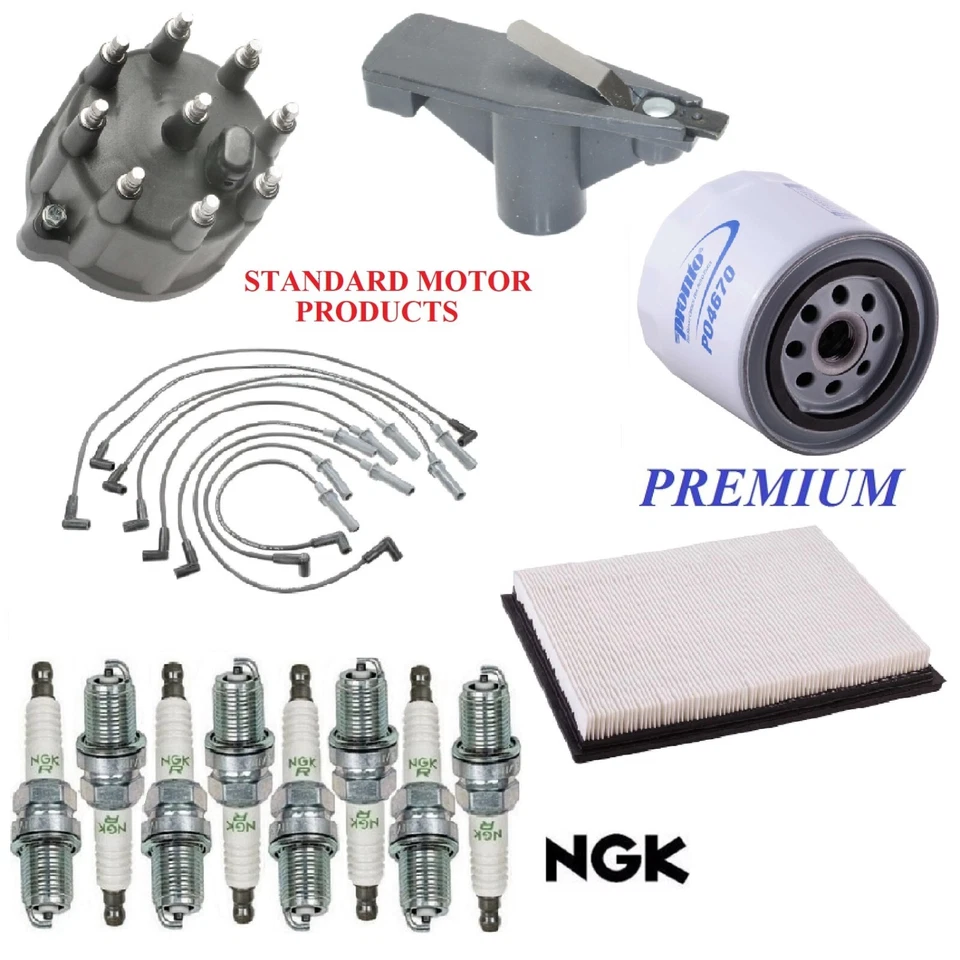 Tune Up Kit Filters Cap Wire Spark Plugs For JEEP GRAND CHEROKEE V8 5.9L 1998 - Image 1 of 1