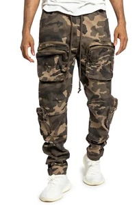 Victorious Men's Utility Front Big Pocket Cargo Jogger Pants JG3034EY S~5XL - Picture 1 of 26
