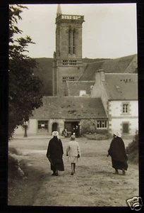 Linterna mágica de vidrio diapositiva IGLESIA DE TREGOR C1920 BRETAÑA FRANCIA - Imagen 1 de 2