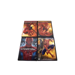 Lot of 4 Spider-Man DVDs Spider-Man 1, 2, 3, & the Amazing Spider-Man - Picture 1 of 9