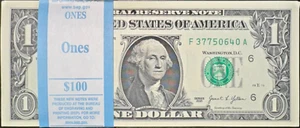 100 US One Notes 2021 $1 Dollar Bills UNC (Sequential, Consecutive) - $100 TOTAL - Picture 1 of 2
